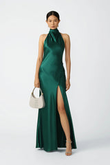 Penelope Backless Satin Gown