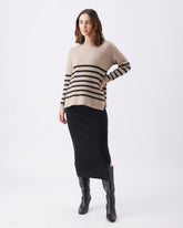 Gerrie Nursing Knit Mocha / Black