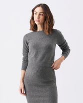 Sandy Detachable Nursing Knit Charcoal Marle