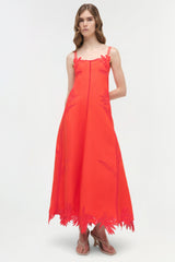 Ellery Embroidered Bustier Midi Dress