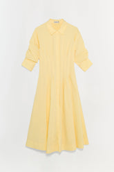 Jazz Cotton Pintuck Midi Dress