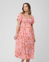 Libby Smocked Dress Pink