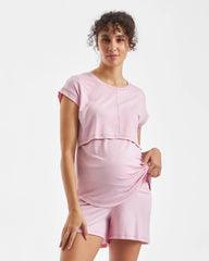 Dreamy Nursing Tee Dusty Pink