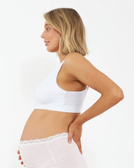 Seamless Nursing Bralette White