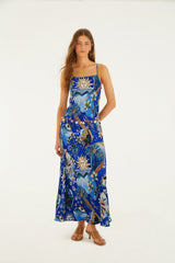 Blue Mystical Maxi Dress