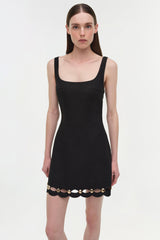 Lindley Studded Linen Midi Dress