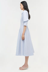 Jazz Cotton Pintuck Midi Dress