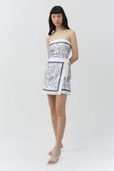 Darbie Linen Bustier Mini Dress