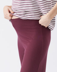 Cindy Rib Pant Maroon