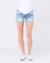 Denim Shorty Shorts Light Wash