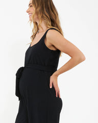 Bobby Rib Jumpsuit Black