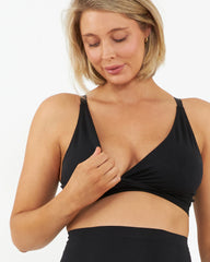 Seamless Nursing Bralette Black