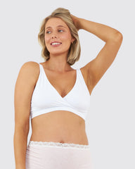 Seamless Nursing Bralette White