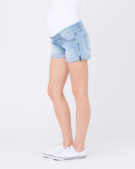 Denim Shorty Shorts Light Wash