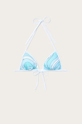 Marmo Print Bikini Top