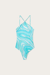 Marmo Print Swimsuit
