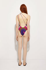 Iride Print One-Shoulder Swimsuit