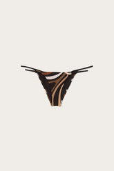 Marmo Print V-Cut Bikini Bottom
