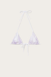 Marmo Print Triangle Bikini Top