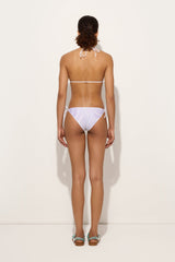 Marmo Print Triangle Bikini Top
