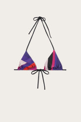 Iride Print Triangle Bikini Top