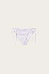 Marmo Print Bikini Bottom with Ties