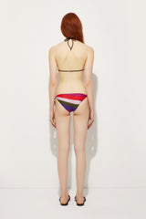 Iride Print Bikini Bottom with Ties