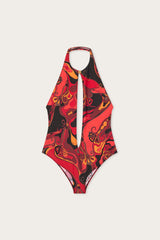 Orchidee Print Swimsuit
