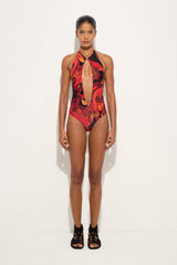 Orchidee Print Swimsuit