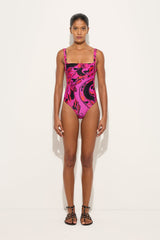 Orchidee Print Swimsuit