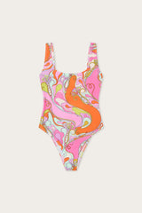 Orchidee Print One-Piece Swimsuit