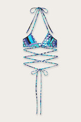 Vivara Print Triangle Bikini Top