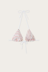 Iride Print Triangle Bikini Top