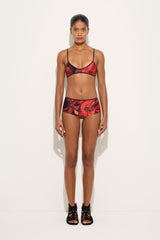 Orchidee Print Bikini Top