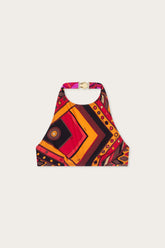 Vivara Print Bandeau Bikini Top