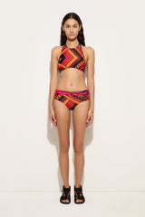 Vivara Print Bandeau Bikini Top