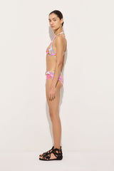 Orchidee Print Bikini Top