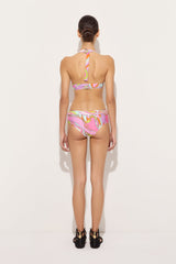 Orchidee Print Bikini Top
