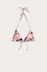 Occhi Print Triangle Bikini Top
