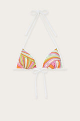 Iride Print Triangle Bikini Top