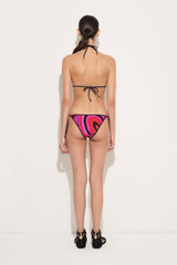 Iride Print Triangle Bikini Top