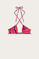 Iride Print Bikini Top