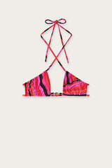 Iride Print Bikini Top
