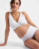 Seamless Nursing Bralette White