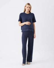 Cindy Rib Pant Navy