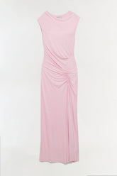 Acacia Draped Jersey Midi Dress