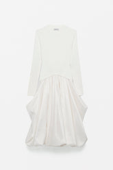 Kenlie Taffeta Knit Midi Dress