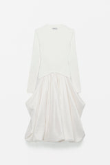 Kenlie Taffeta Knit Midi Dress