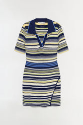 Lira Knit Polo Mini Dress