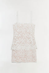 Rylin Floral Raffia Mini Dress
